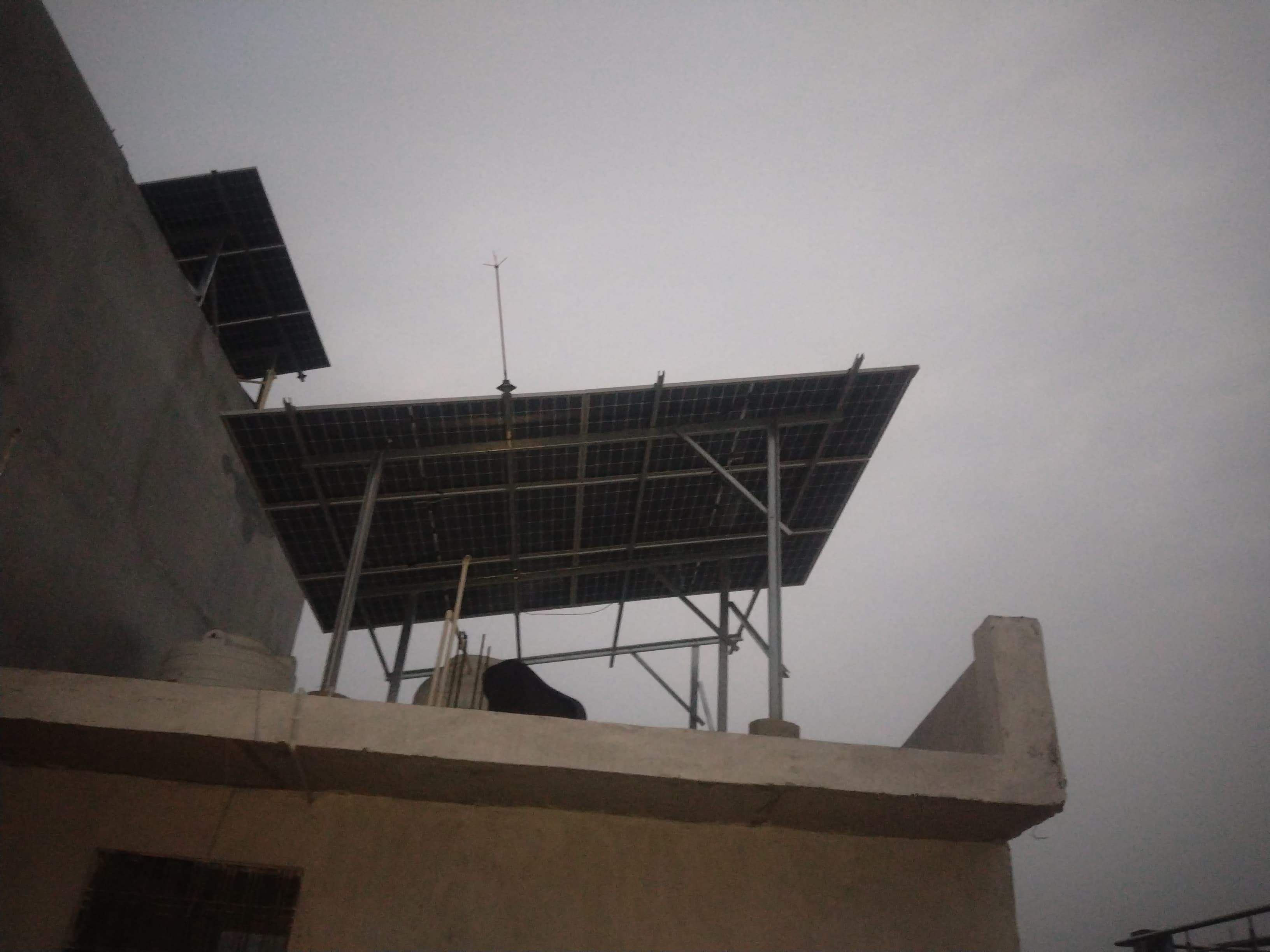 Rooftop solar installation - Balaji Entrepreneurs project site 1